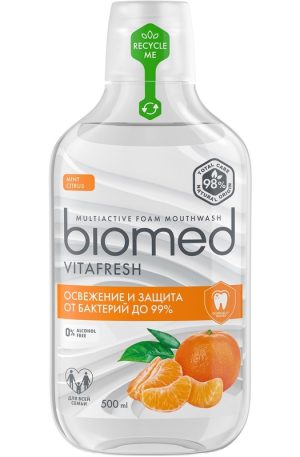 Ополаскиватель Biomed® VITAFRESH® с эфирными маслами цитрусов.