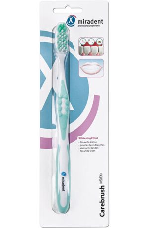 Зубная Щетка Miradent Carebrush White,зеленая