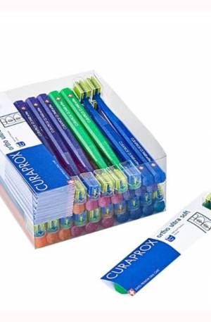 Бокс зубных щеток для брекетов Curaprox CS 5460 ortho ultrasoft. без упаковки с бумажными конвертами